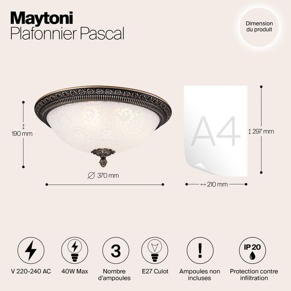 Потолочный светильник Maytoni C908-CL-03-R, изображение 7