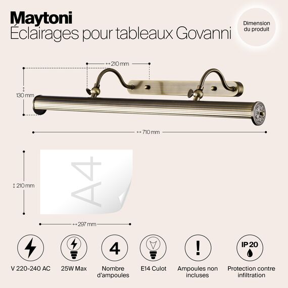 Подсветка Maytoni PIC119-44-R, изображение 5