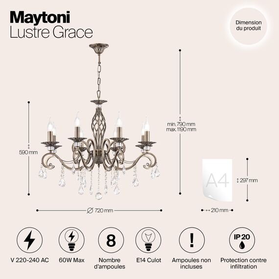 Люстра Maytoni RC247-PL-08-R, изображение 4