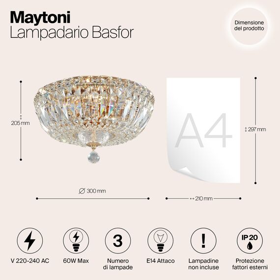 Люстра Maytoni DIA100-CL-03-G, изображение 6