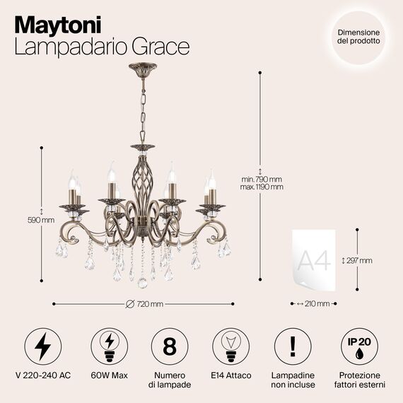Люстра Maytoni RC247-PL-08-R, изображение 5