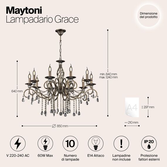 Люстра Maytoni RC247-PL-10-R, изображение 6