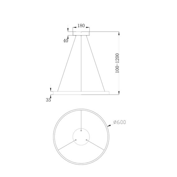 Подвесной светильник Maytoni MOD058PL-L32BS4K, изображение 9