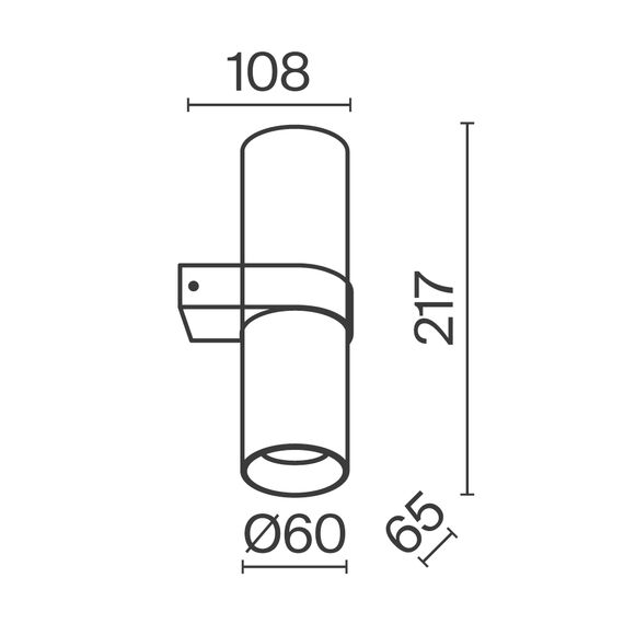 Настенный светильник (бра) Technical C069WL-02MG, изображение 4