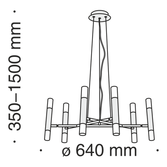 Подвесной светильник Maytoni MOD031PL-12B, изображение 4