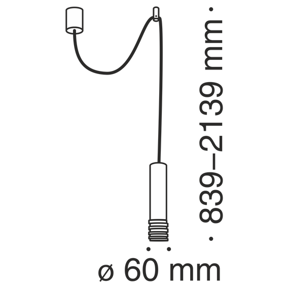 Подвесной светильник Technical P025PL-01W, изображение 3