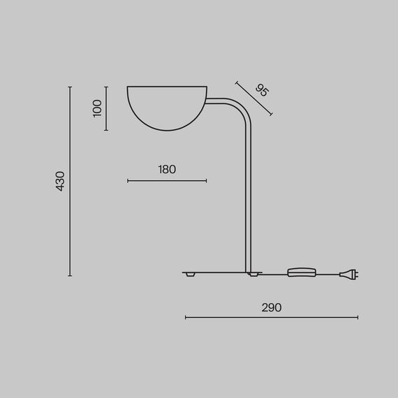 Настольный светильник Maytoni MOD126TL-01B, изображение 3