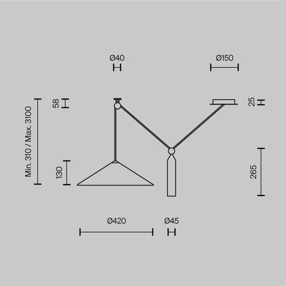 Подвесной светильник Technical P080PL-01W, изображение 10