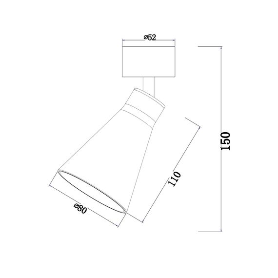 Потолочный светильник Technical C061CL-01W, изображение 4