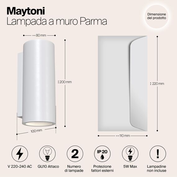 Настенный светильник (бра) Technical C191-WL-02-W, изображение 5