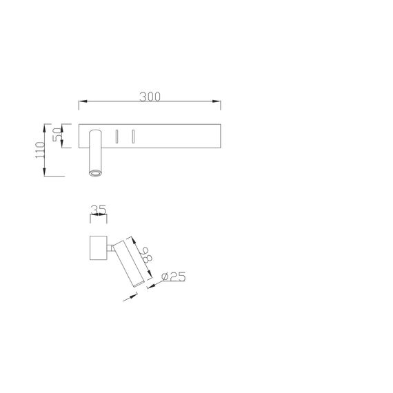 Настенный светильник (бра) Technical C031WL-L8W3K, изображение 5