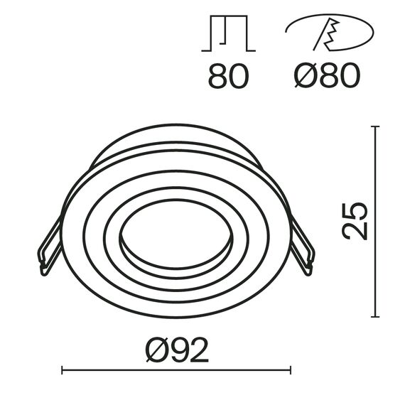 Встраиваемый светильник Technical DL023-2-01W, изображение 6