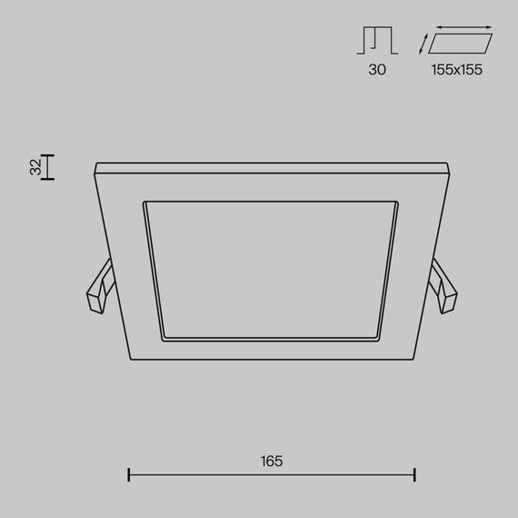 Встраиваемый светильник Technical DL020-6-L12W, изображение 2