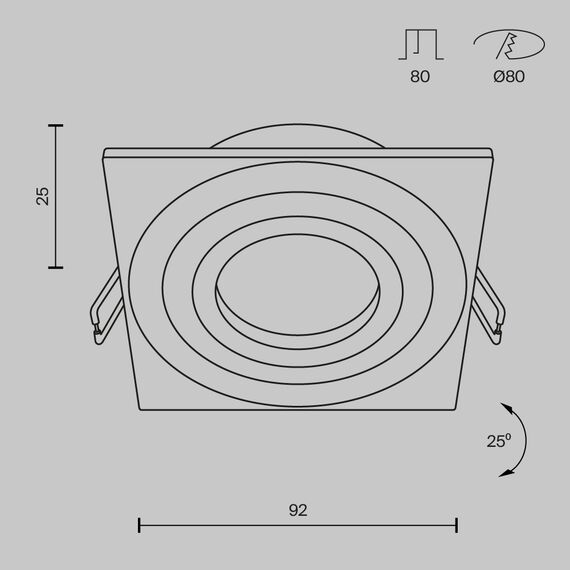 Встраиваемый светильник Technical DL024-2-01W, изображение 13