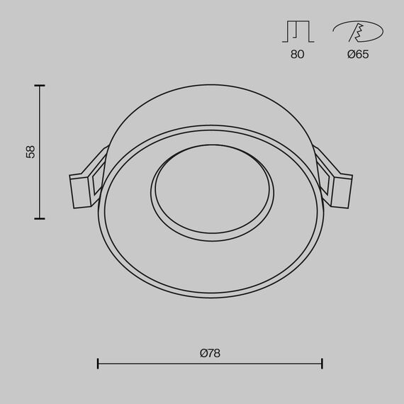 Встраиваемый светильник Technical DL046-01W, изображение 2