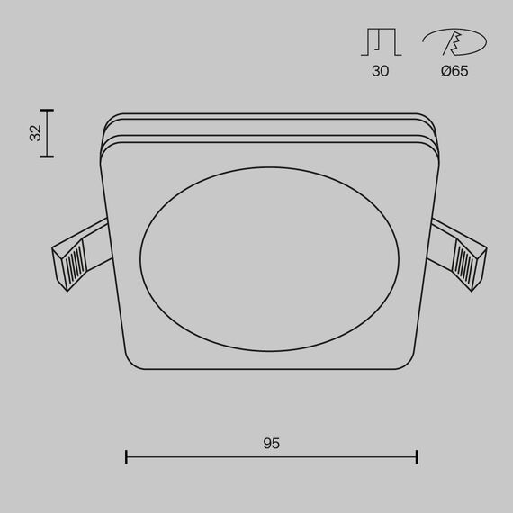 Встраиваемый светильник Technical DL2001-L7B, изображение 2