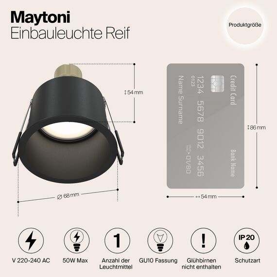 Встраиваемый светильник Technical DL049-01B, изображение 3