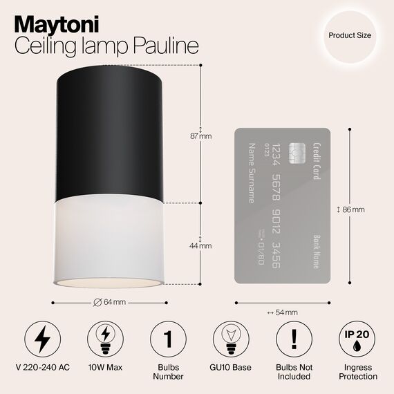 Потолочный светильник Technical C007CW-01B, изображение 9