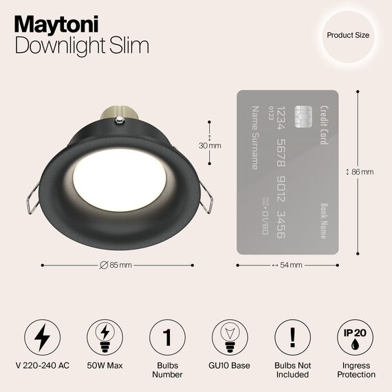 Встраиваемый светильник Technical DL027-2-01B, изображение 2