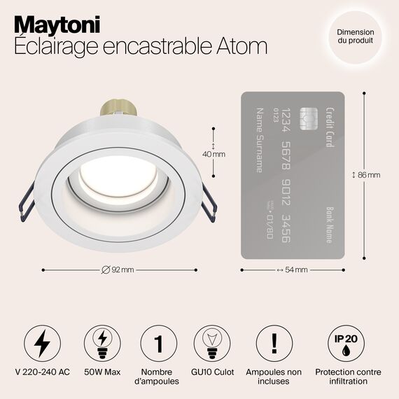 Встраиваемый светильник Technical DL025-2-01W, изображение 3