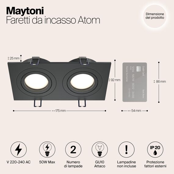 Встраиваемый светильник Technical DL024-2-02B, изображение 13