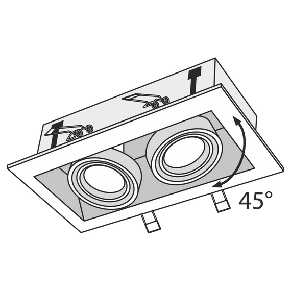 Встраиваемый светильник Technical DL008-2-02-S, изображение 3