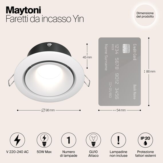 Встраиваемый светильник Technical DL030-2-01W, изображение 3