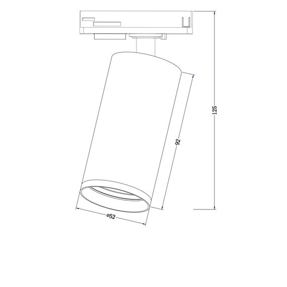 Трековый светильник Technical TR020-1-GU10-B, изображение 14