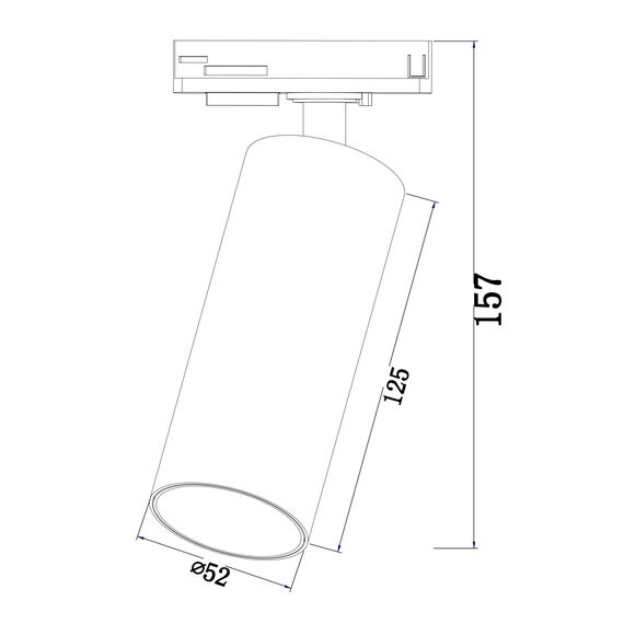 Трековый светильник Technical TR021-1-12W4K, изображение 2