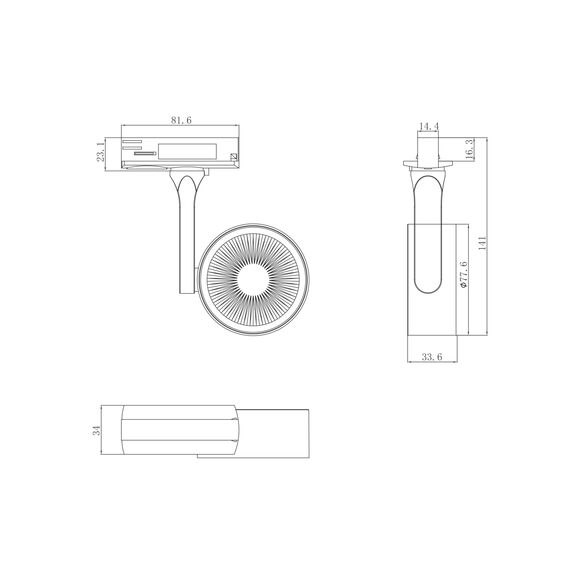 Трековый светильник Technical TR024-1-10W3K, изображение 6