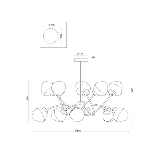 Люстра Freya FR8017PL-10MG, изображение 3