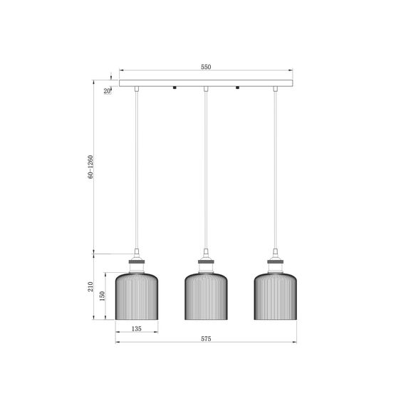 Подвесной светильник Freya FR9001PL-03GB, изображение 4