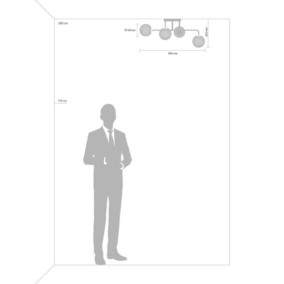 Люстра Freya FR8016PL-06BBS, изображение 7