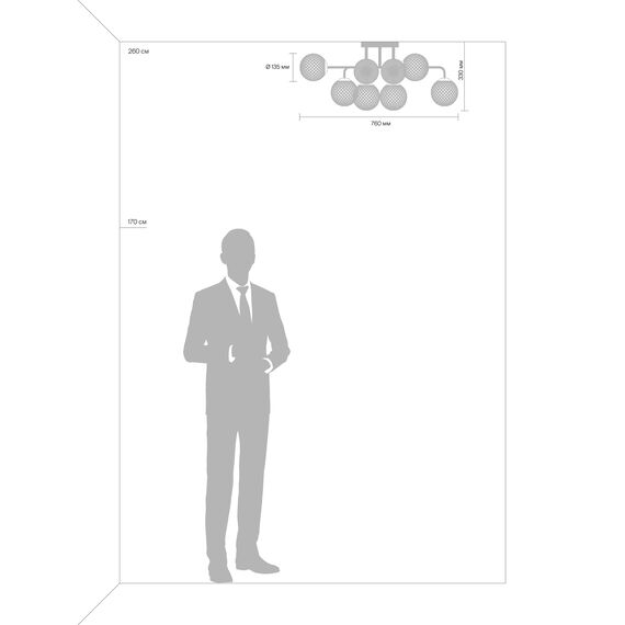 Люстра Freya FR8016PL-08BBS, изображение 4