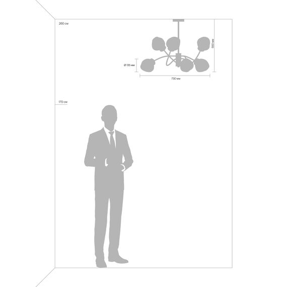 Люстра Freya FR8017PL-06MG, изображение 9