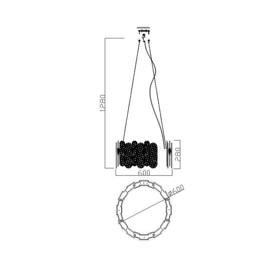 Подвесной светильник Freya FR5141PL-08BS, изображение 5