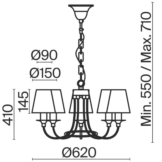 Люстра Freya FR4402-PL-05-GB, изображение 19