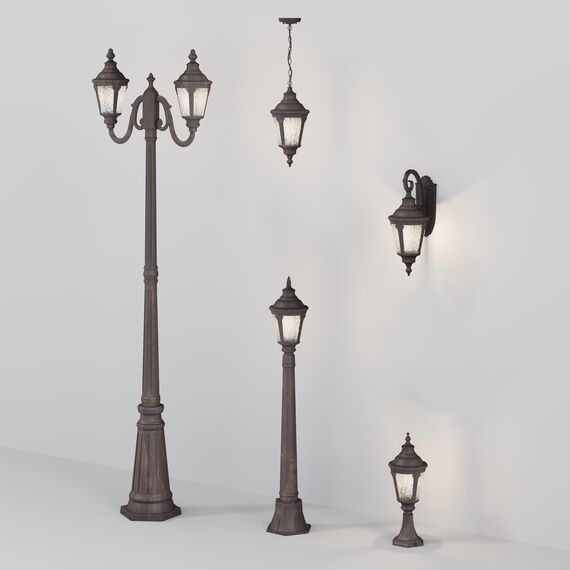 Садово-парковый светильник Outdoor O028FL-03BZ, изображение 7