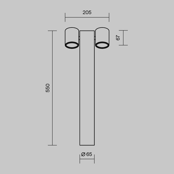 Ландшафтный светильник Outdoor O010FL-02B, изображение 10