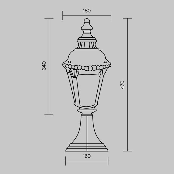 Ландшафтный светильник Outdoor O029FL-01BZ, изображение 7