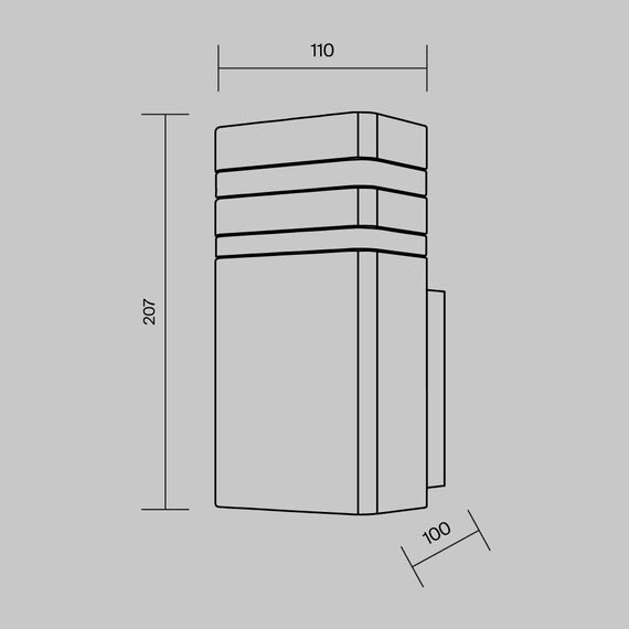 Настенный светильник (бра) Outdoor O578WL-01B, изображение 9