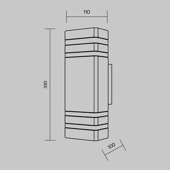 Настенный светильник (бра) Outdoor O578WL-02B, изображение 8