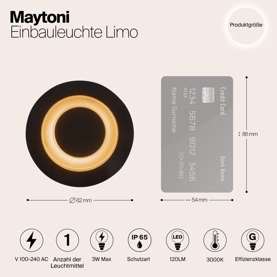 Встраиваемый светильник Outdoor O037-L3B3K, изображение 6