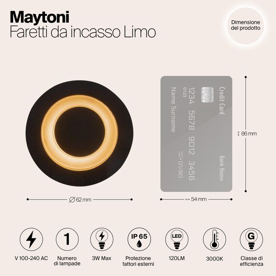 Встраиваемый светильник Outdoor O037-L3B3K, изображение 5