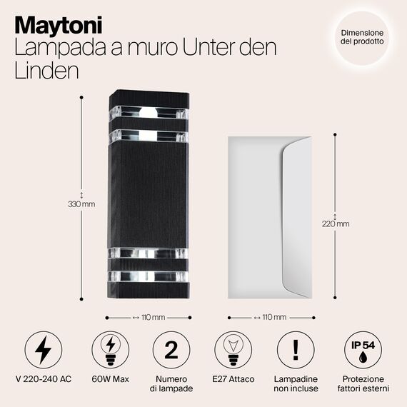 Настенный светильник (бра) Outdoor O578WL-02B, изображение 9