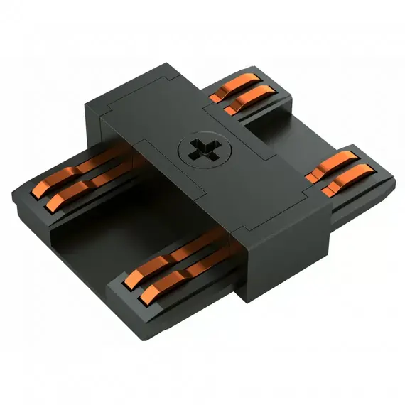 Коннектор питания прямой  для ультратонкого магнитного шинопровода iLEDEX TECHNICAL VISION POWER CONNECT 4825-BK, изображение 2