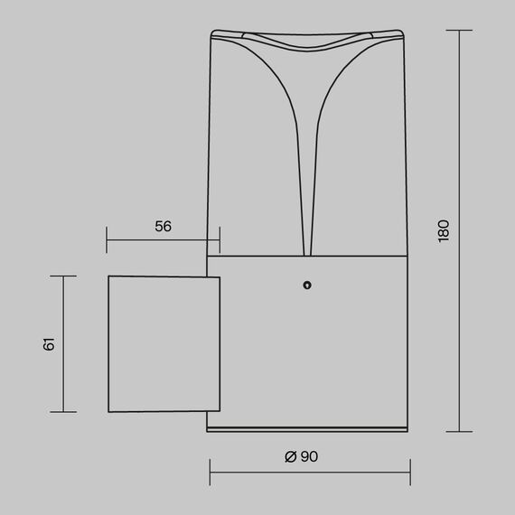 Настенный светильник (бра) Outdoor O016WL-01B, изображение 9