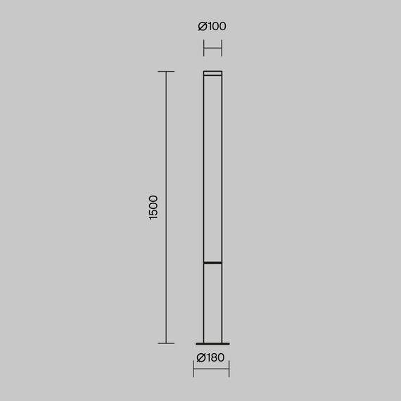 Садово-парковый светильник Outdoor O041FL-L50B3K, изображение 9