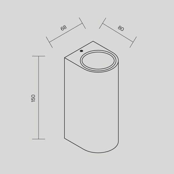 Настенный светильник (бра) Outdoor O044WL-02B, изображение 9