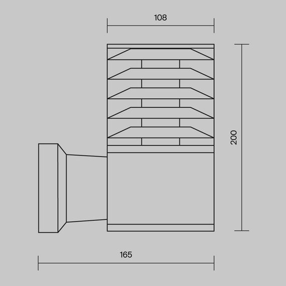 Настенный светильник (бра) Outdoor O576WL-01B, изображение 7